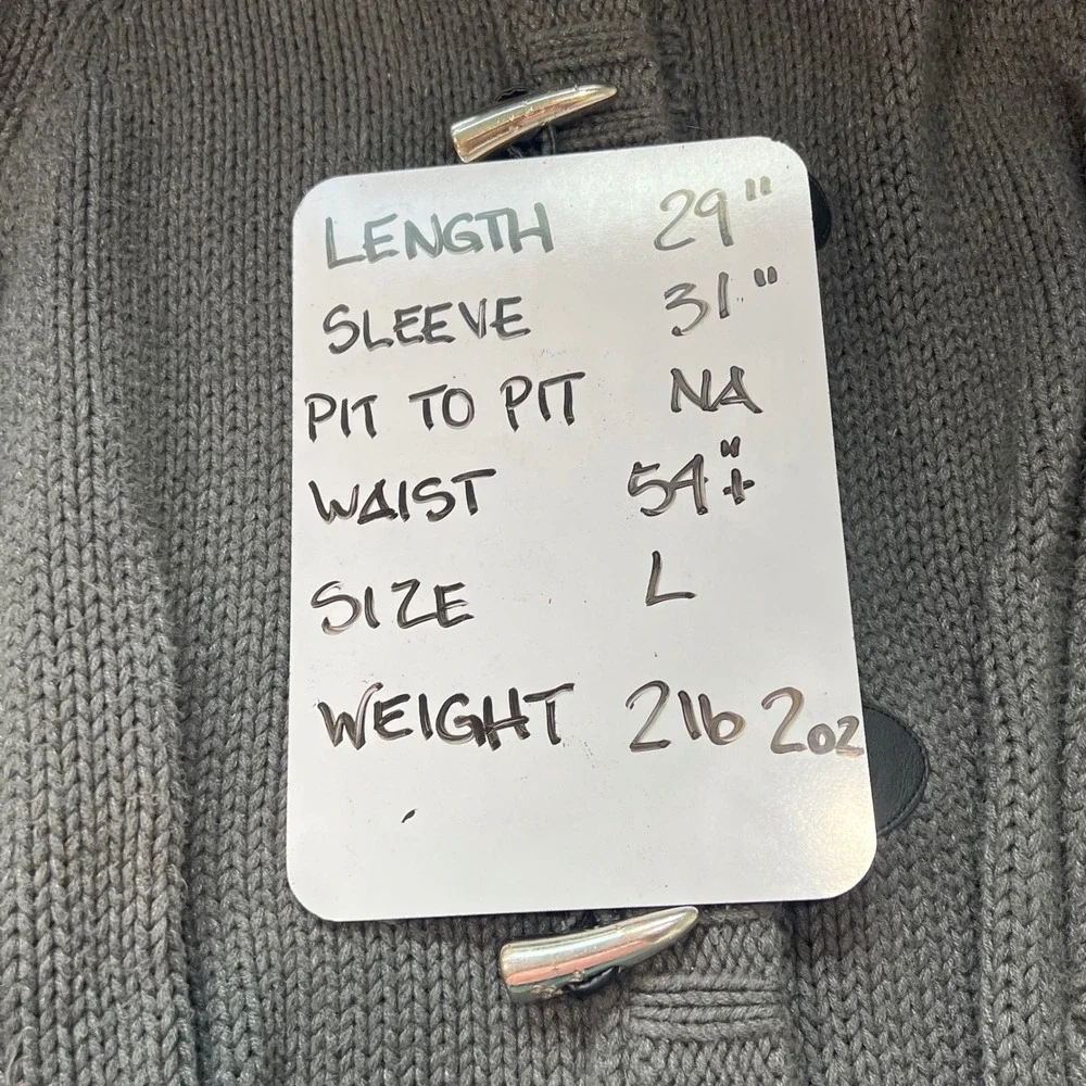 Michael Kors Gray Knit‎ Toggle Closure Poncho Cape Sweater Large